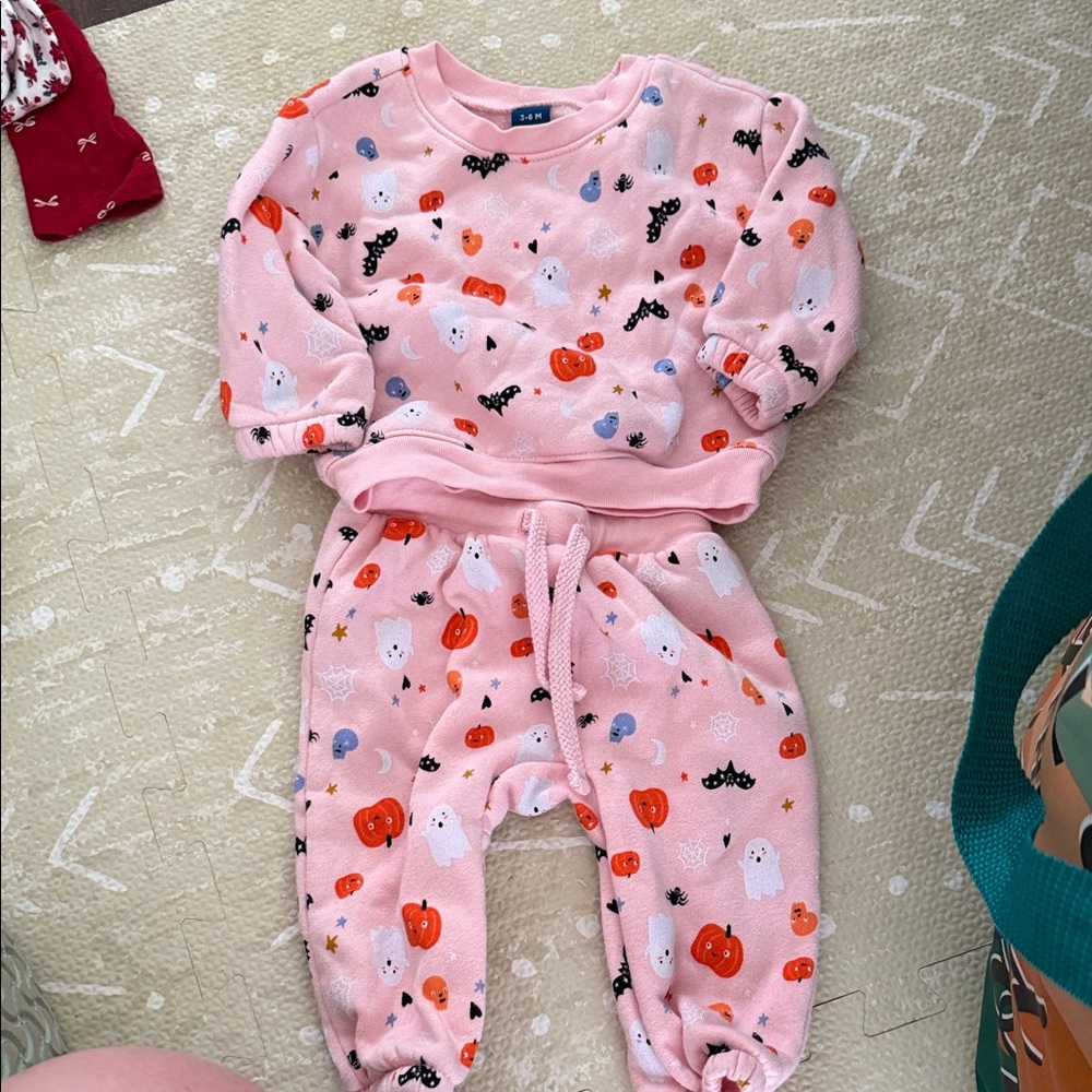 Old Gringo Pink Halloween Kids Footie Set